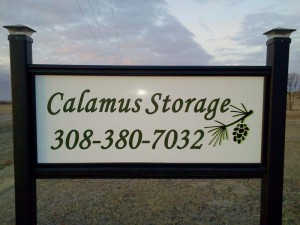 Calamus Storage Sign